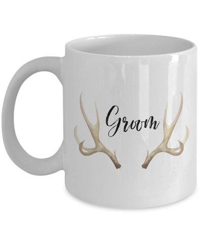 Groom White Ceramic Coffee Mug |Wedding Gift | Engagement Gift | Anniversary| Newly Weds| Couple| Bride| Groom| $18.95