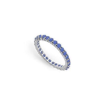 Diffuse Sapphire Eternity Band : 925 Sterling Silver - 1.00 CT TGW $449.00