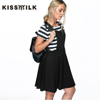 2017 slim strap dress plus size dresses summer sweet College style fashion drape dress - Bonny YZOZO Boutique Store