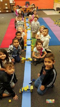Here's a fun & easy idea for a bridge making STEM challenge that you can implement in your classroom in Pre-K, kinder, first or second grade, or higher!