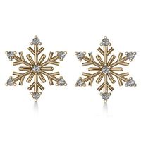 Diamond Snowflake Earrings 14k Rose Gold (0.15ct) $449.52