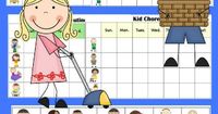 Free Printable Chore Charts for Kids - 5 Daily Routine Charts and 2 Pages of Chore Charts. I've also included a blank template with chore and routine pieces