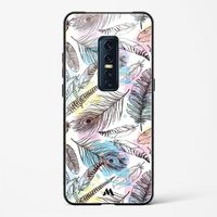 Feathers in Pastels Glass Case Phone Cover from Myxtur