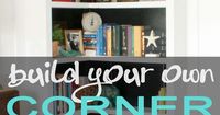 DIY: Corner Bookshelf Tutorial - great project that shows all the steps + a materials list. This is a brilliant use of a corner space!!!