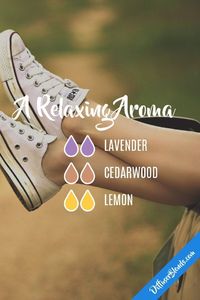 A Relaxing Aroma - Essential Oil Diffuser Blend - Lavender + Cedarwood + Lemon #Essentialoildiffusers