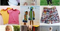 25 Easy summer clothes patterns. Don't chuck your old shirt, make your kiddo some new summer favs. (my favorite is the romper!)