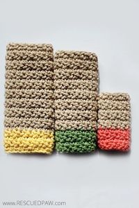 FREE Dishcloth Crochet Patterns and Printable Tags from Rescued Paw Designs. Find this and many more Free Crochet Patterns at Rescued Paw Designs.